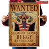 Poster one piece wanted buggy
