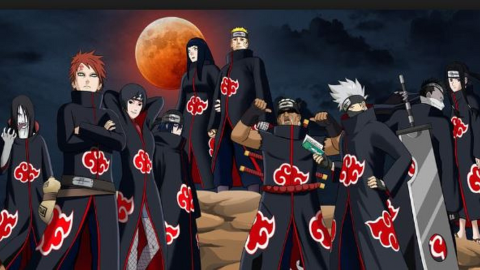 Tableau Naruto Membres Akatsuki - Naruto Univers