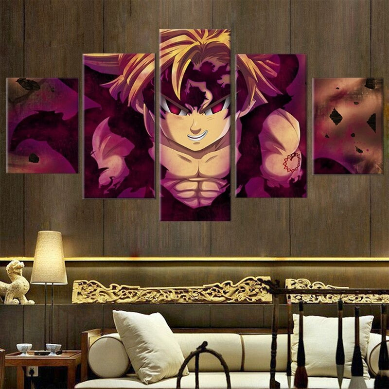 TABLEAU SEVEN DEADLY SINS MELIODAS DEMON 