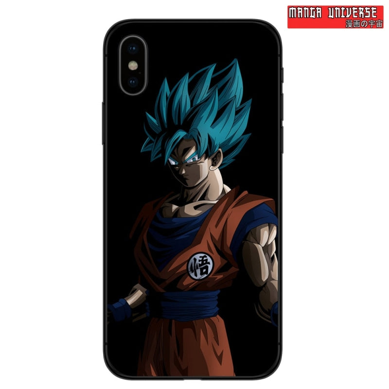 Coque dragon ball iphone blue goku