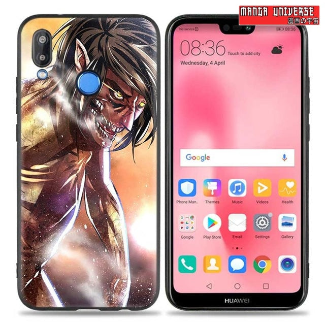 Coque huawei attaque des titans eren - Huawei P Smart 2019