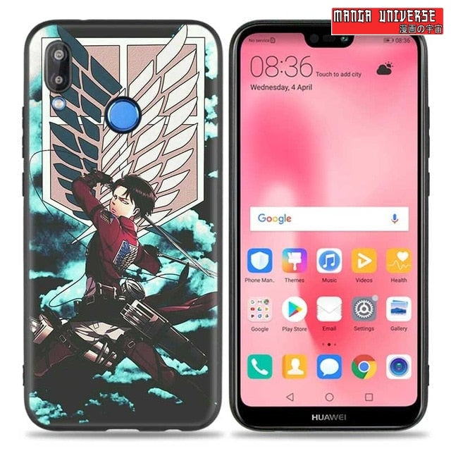 Coque huawei attaque des titans livai - Huawei P20