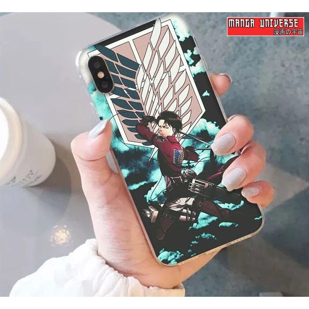 Coque iphone attaque des titans Livai