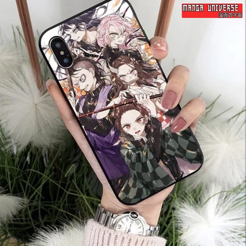 Coque iphone demon slayer dessin