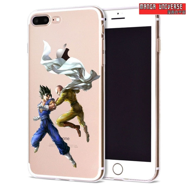 Coque iphone Saitama vs Saiyan