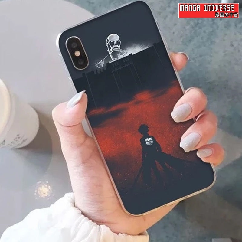 Coque iPhone SNK Eren x titan colossal 2