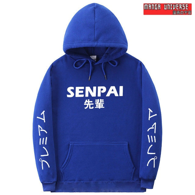 Hoodie senpai - Bleu / L