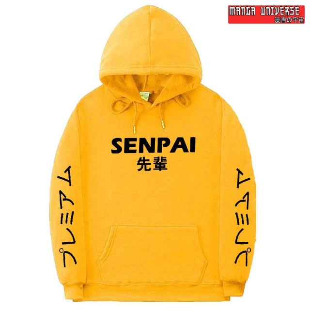 Hoodie senpai - Jaune / L