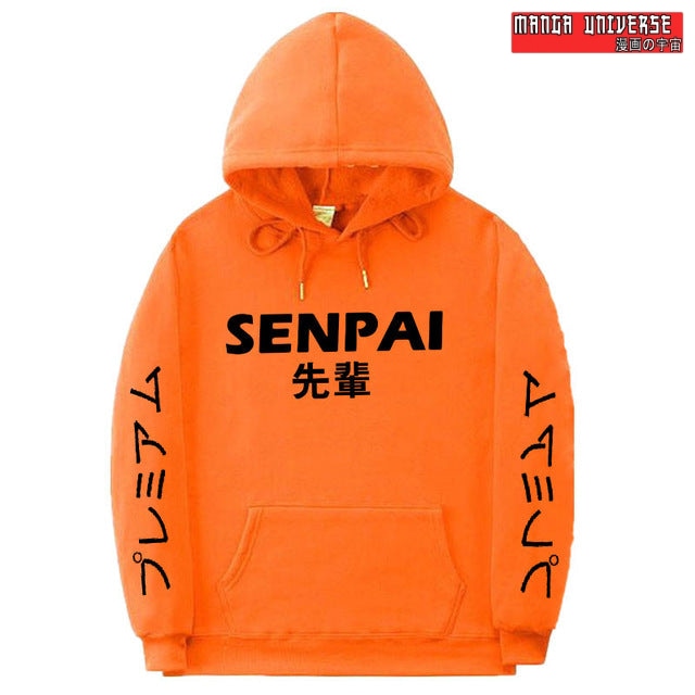 Hoodie senpai - Orange / L