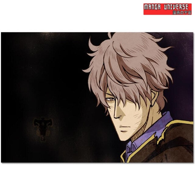 POSTER BLACK CLOVER Gauche Adlai du Taureau Noir - 30x45cm