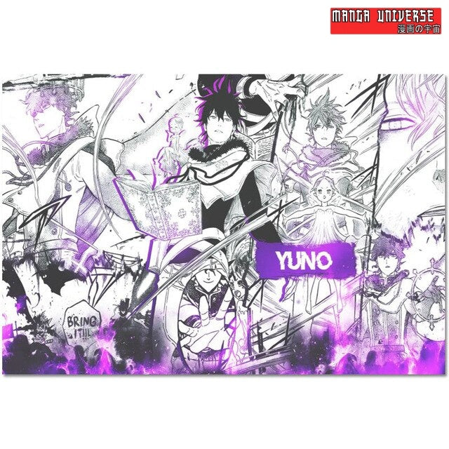 POSTER BLACK CLOVER YUNO Combat! 27x40cm
