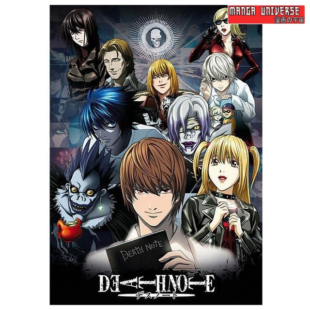 POSTER DEATH NOTE LES HEROS DE LA SAGA