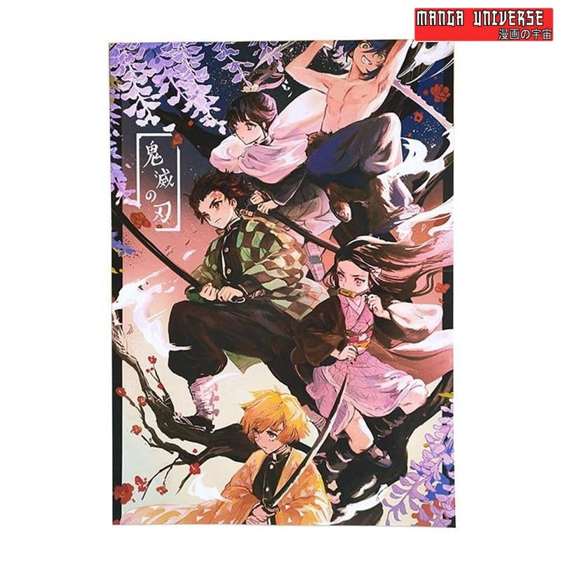 POSTER DEMON SLAYER EQUIPE - 21x30cm