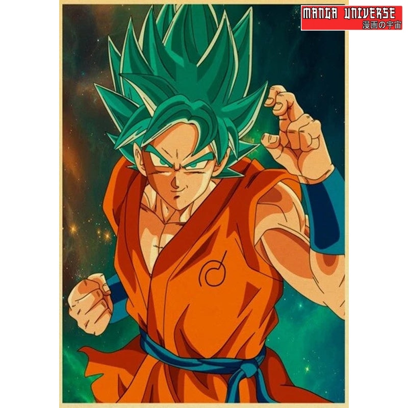Poster dragon ball goku blue