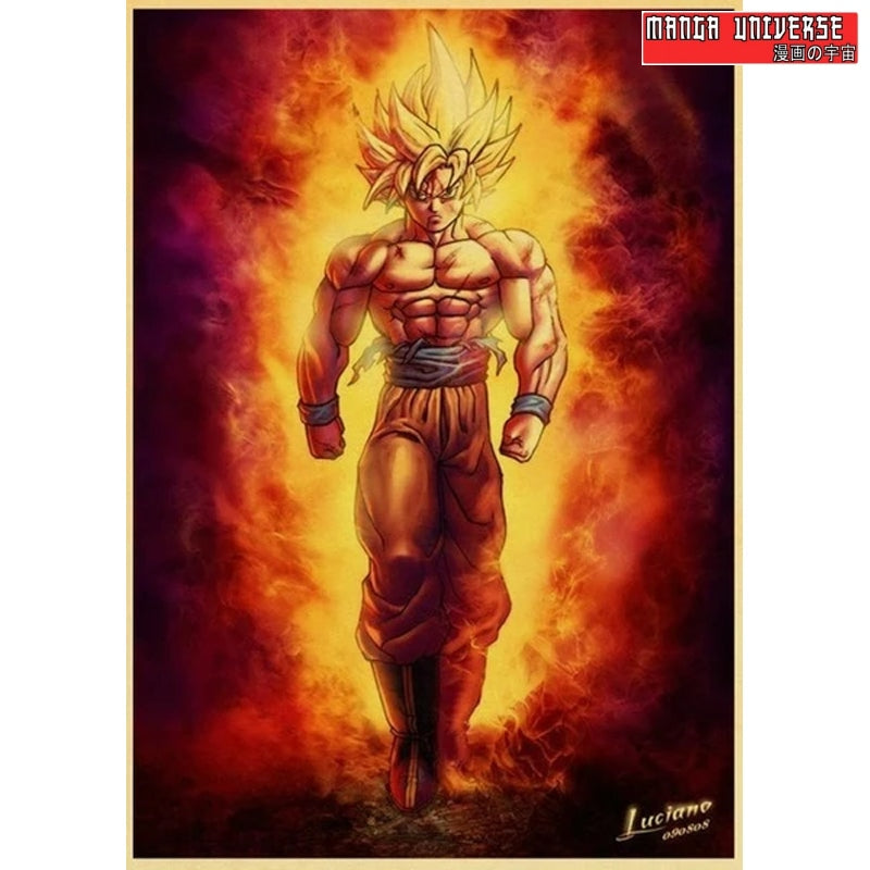 Poster dragon ball super saiyan