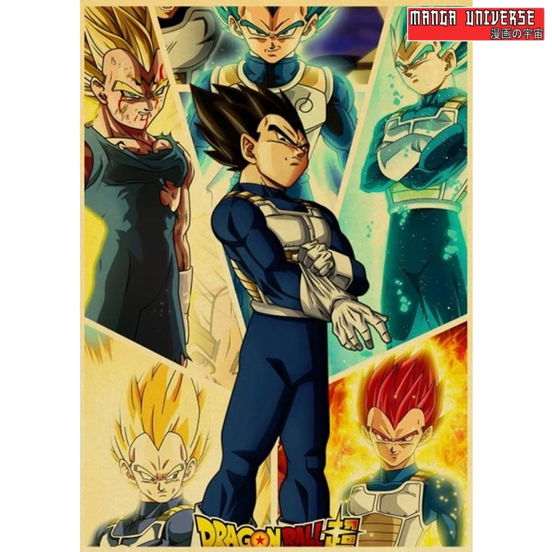 Poster dragon ball vegeta