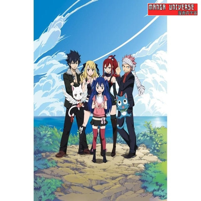 POSTER FAIRY TAIL EQUIPE DE CHOC - 20x30cm