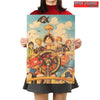 Poster one piece luffy et équipage