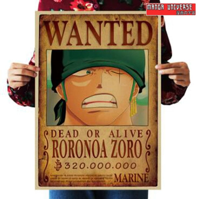 Poster one piece roronoa zoro