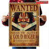 Poster one piece wanted gol d. roger
