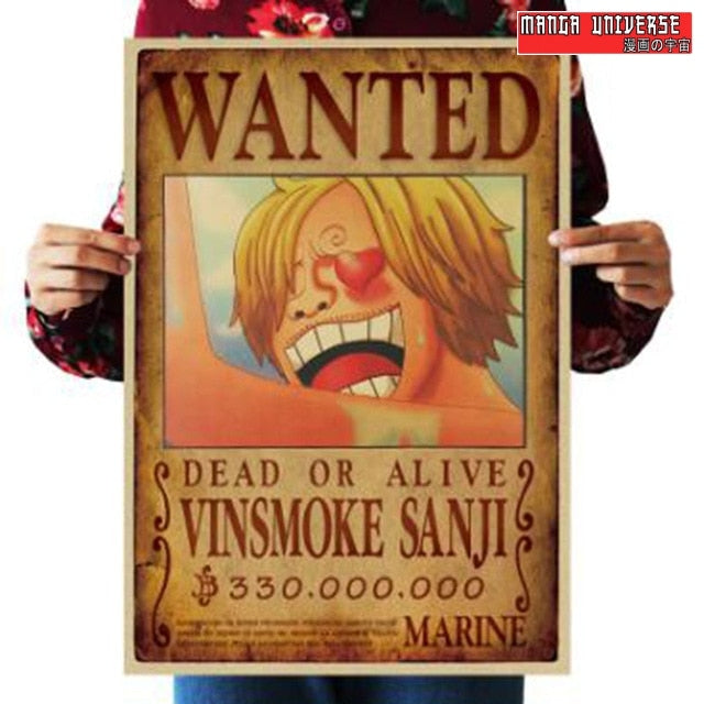 Poster one piece wanted vinsmoke sanji