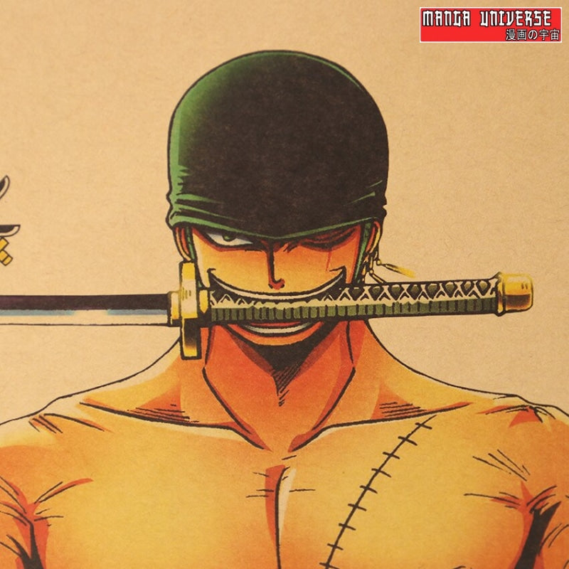 Poster one piece zoro
