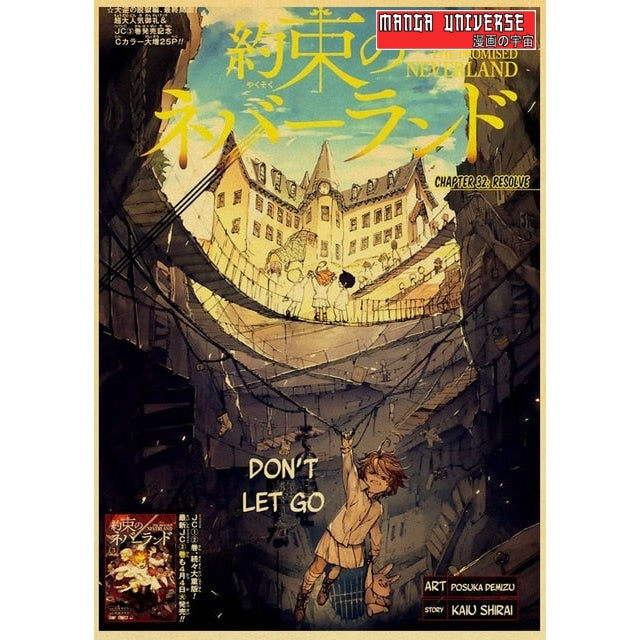 POSTER THE PROMISED NEVERLAND Don’t let go - 42x30 cm