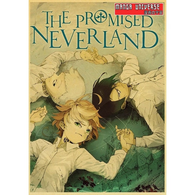 POSTER THE PROMISED NEVERLAND Le célèbre trio - 42x30 cm