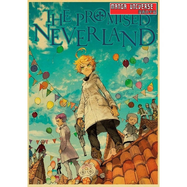 POSTER THE PROMISED NEVERLAND Les personnages principaux 2 -
