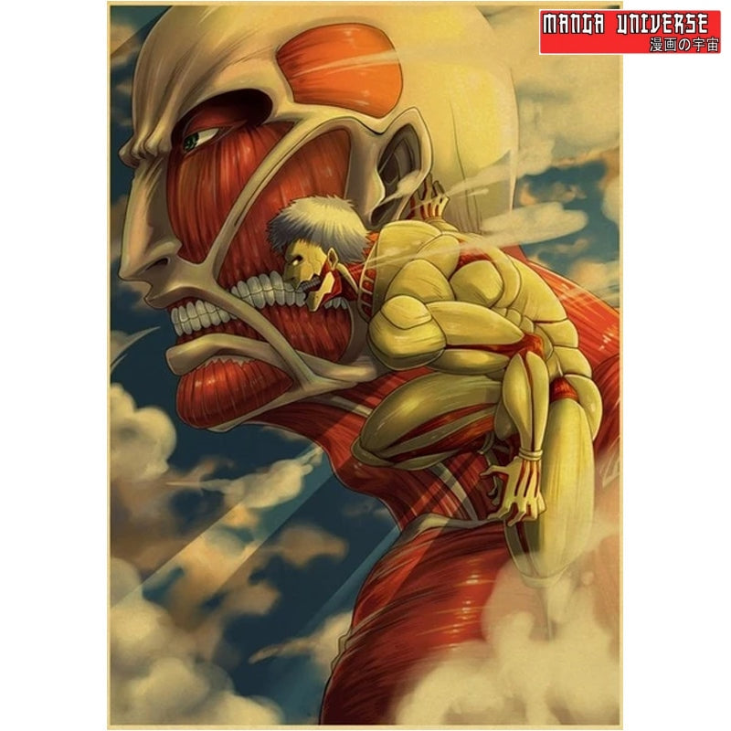 Poster titan colossal et cuirassé