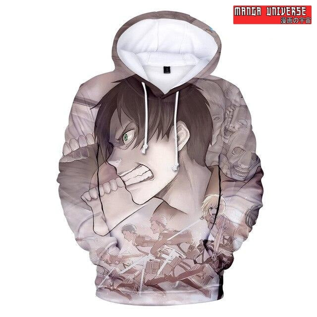 SWEAT ATTAQUE DES TITAN EREN - Marron Clair / XS
