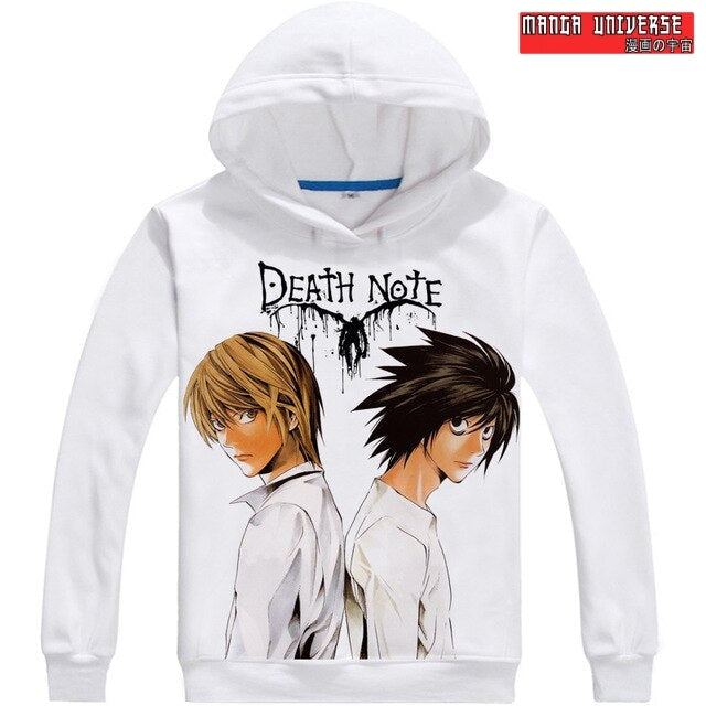 SWEAT DEATH NOTE YAGAMI ET LE CELEBRE INSPECTEUR - Blanc / 