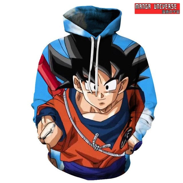 SWEAT DRAGON BALL GOKU - Bleu / XS