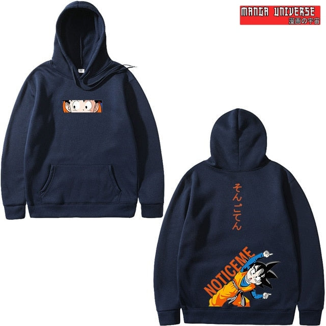sweat dragon ball goten - Bleu foncé / L