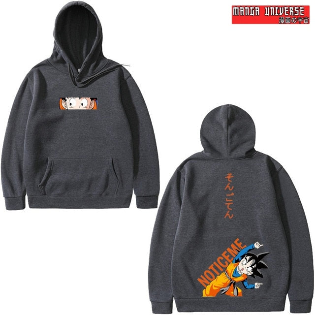 sweat dragon ball goten - Gris foncé / L