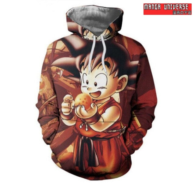 SWEAT DRAGON BALL PETIT GOKU - Orange / XS