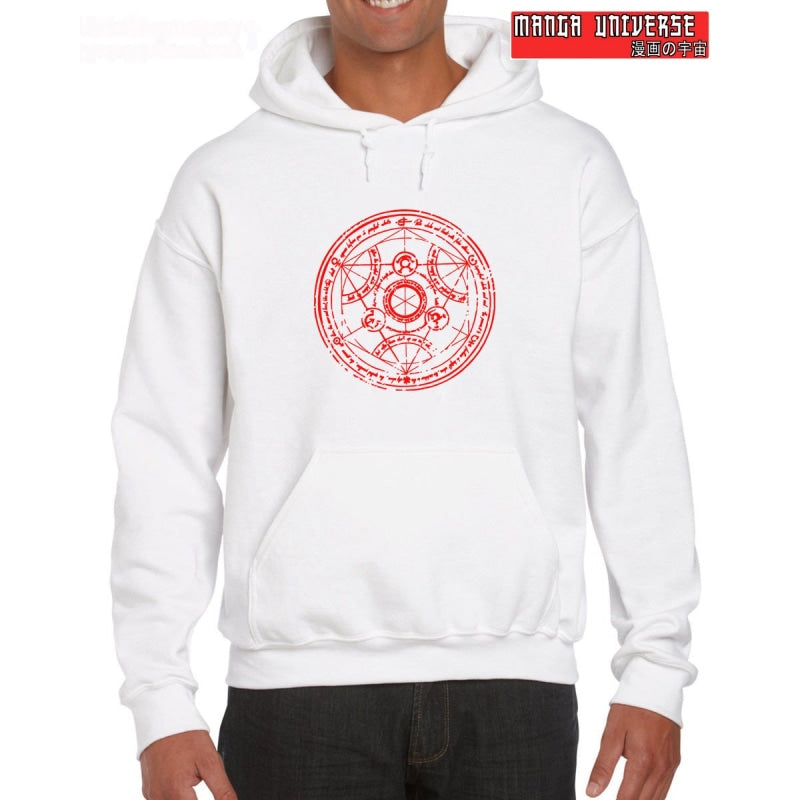 SWEAT FULL METAL ALCHEMIST EMBLEME SCIENCE - Blanc / S