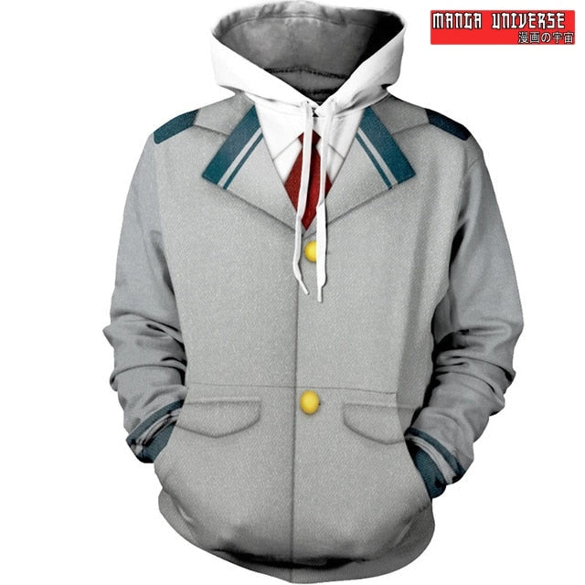 SWEAT MY HERO ACADEMIA SCOOL - Gris / XS