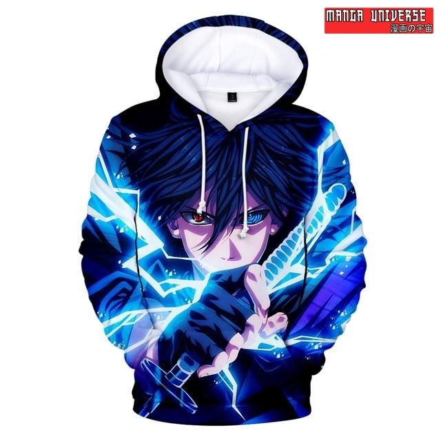 SWEAT NARUTO SASUKE - Bleu / XS