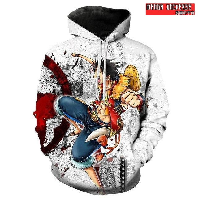 Sweat Enfant One Piece Monkey D. Luffy Pull 6 Coloris - Manga Imperial