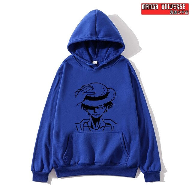 sweat one piece luffy - Bleu / S