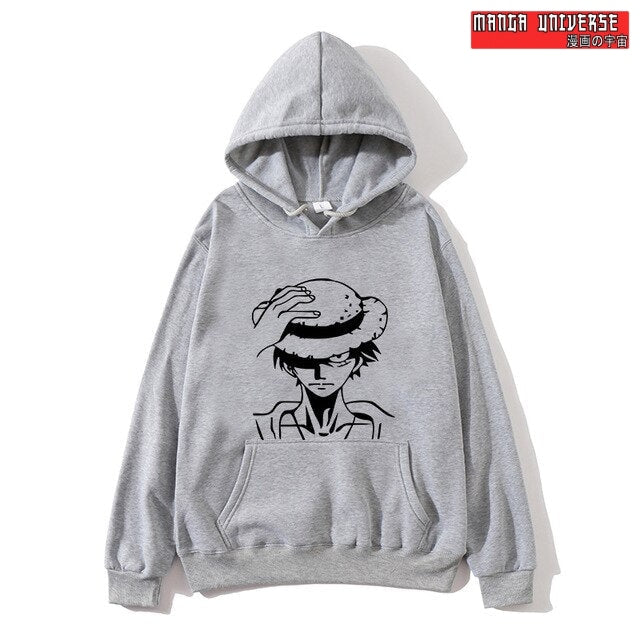sweat one piece luffy - Gris / S