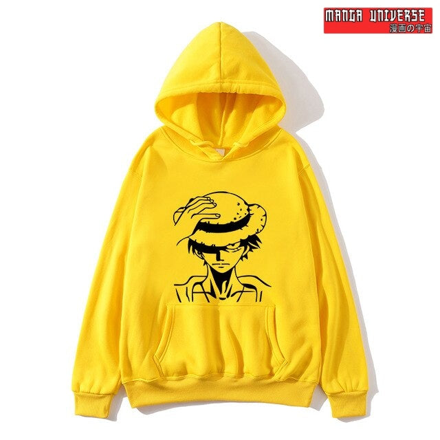 sweat one piece luffy - Jaune / S