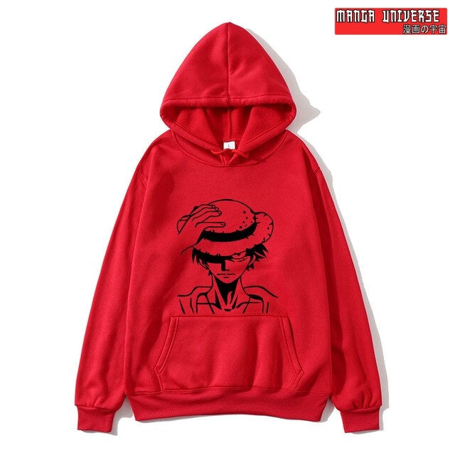 sweat one piece luffy - Rouge / M