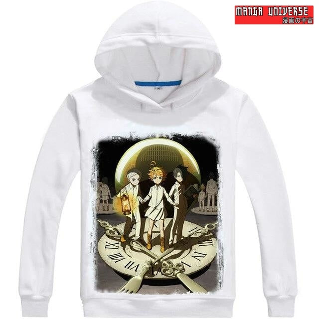 SWEAT THE PROMISED NEVERLAND L’action des trois - Blanc / XS
