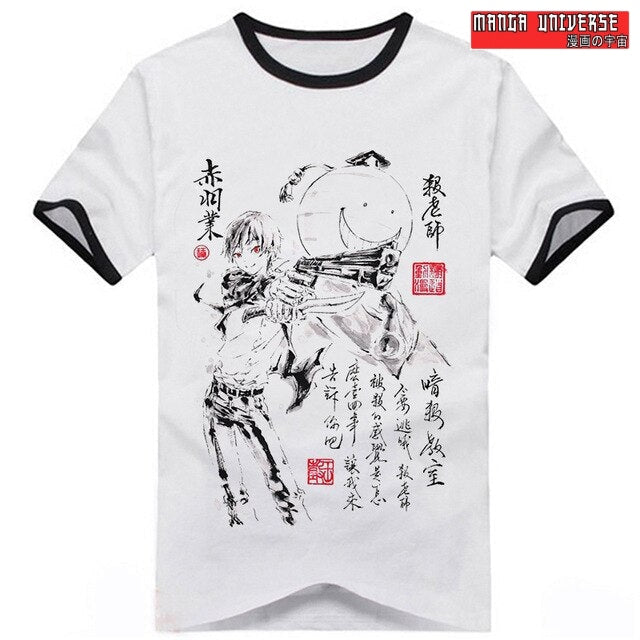 T-SHIRT ASSASSIN CLASSROOM ECRITURE - Blanc / XS