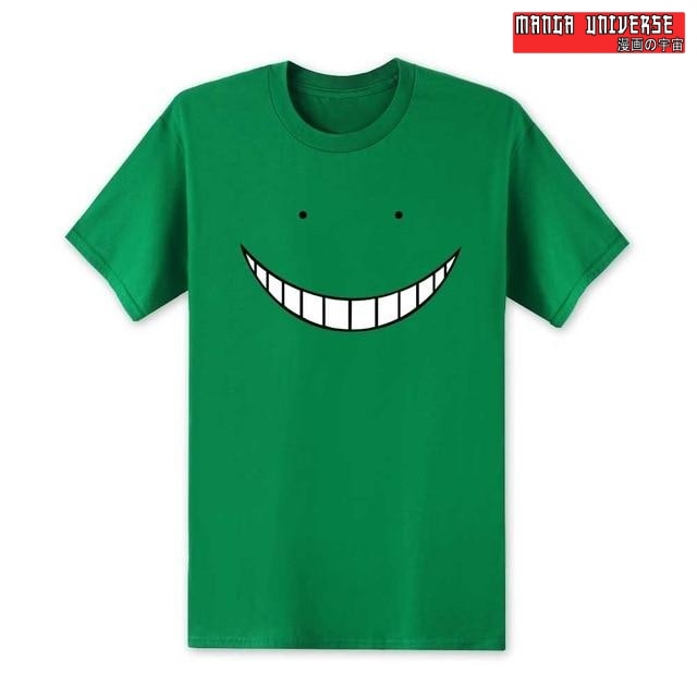 T-SHIRT ASSASSIN CLASSROOM SMILE - Vert / XS