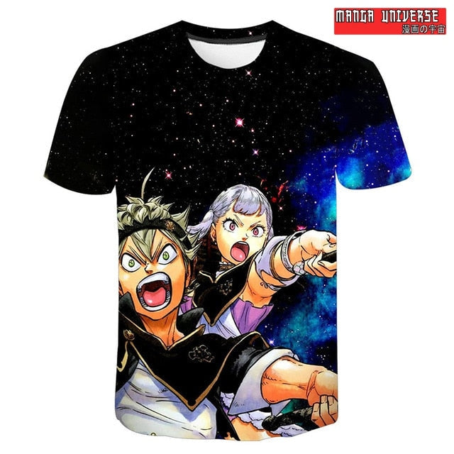 T-SHIRT BLACK CLOVER Asta et Noelle - Multi / XS