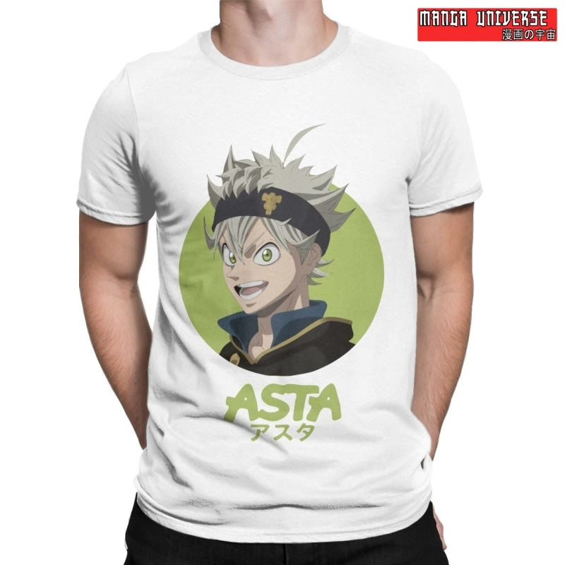 T-SHIRT BLACK CLOVER Mister Asta - Blanc / XXXL