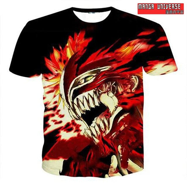 T-SHIRT BLEACH CASQUE MORTEL - Noir / XS